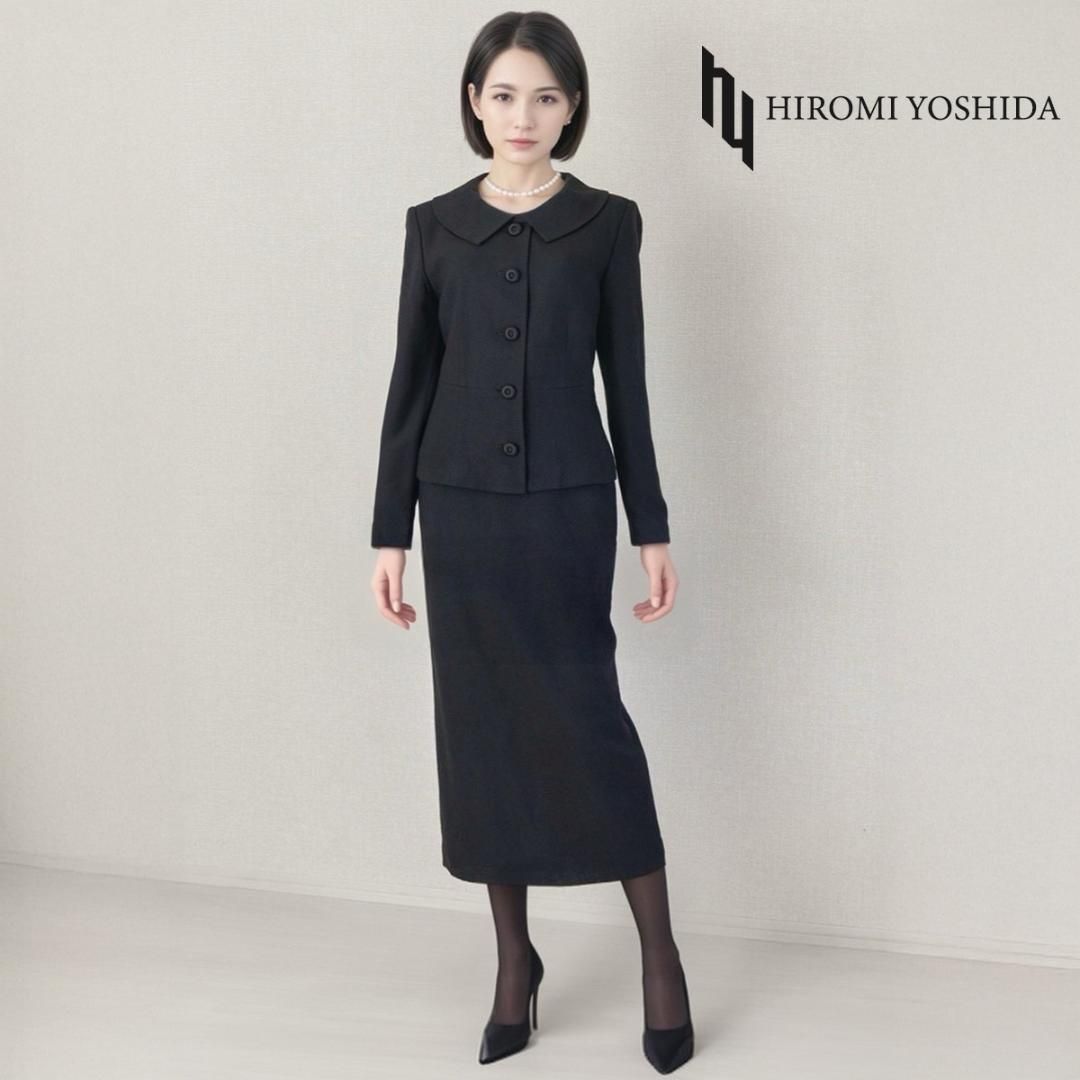 当日発送 東京ソワール ヒロミヨシダ シルク混 礼服 小さめ9の号