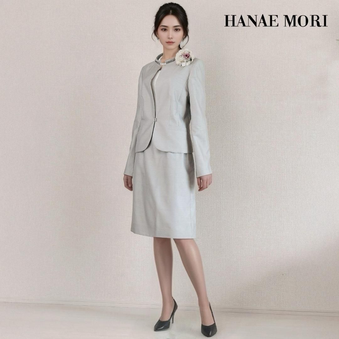 ◎当日発送可能！ハナエモリ セレモニー 11号 淡いグレー 光沢 上品