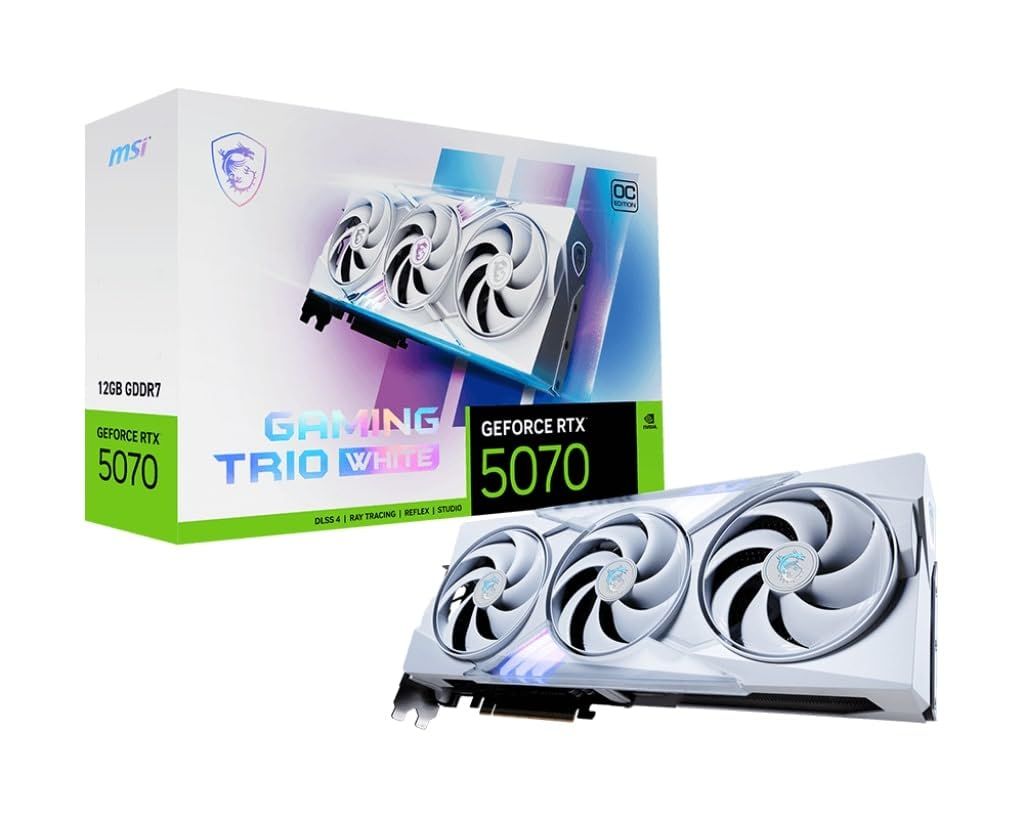 MSI GeForce RTX 5070 12G GAMING TRIO OC WHITE グラフィックスボード VD9067 1 RTX 5070 GAMING WHITE 3連ファン