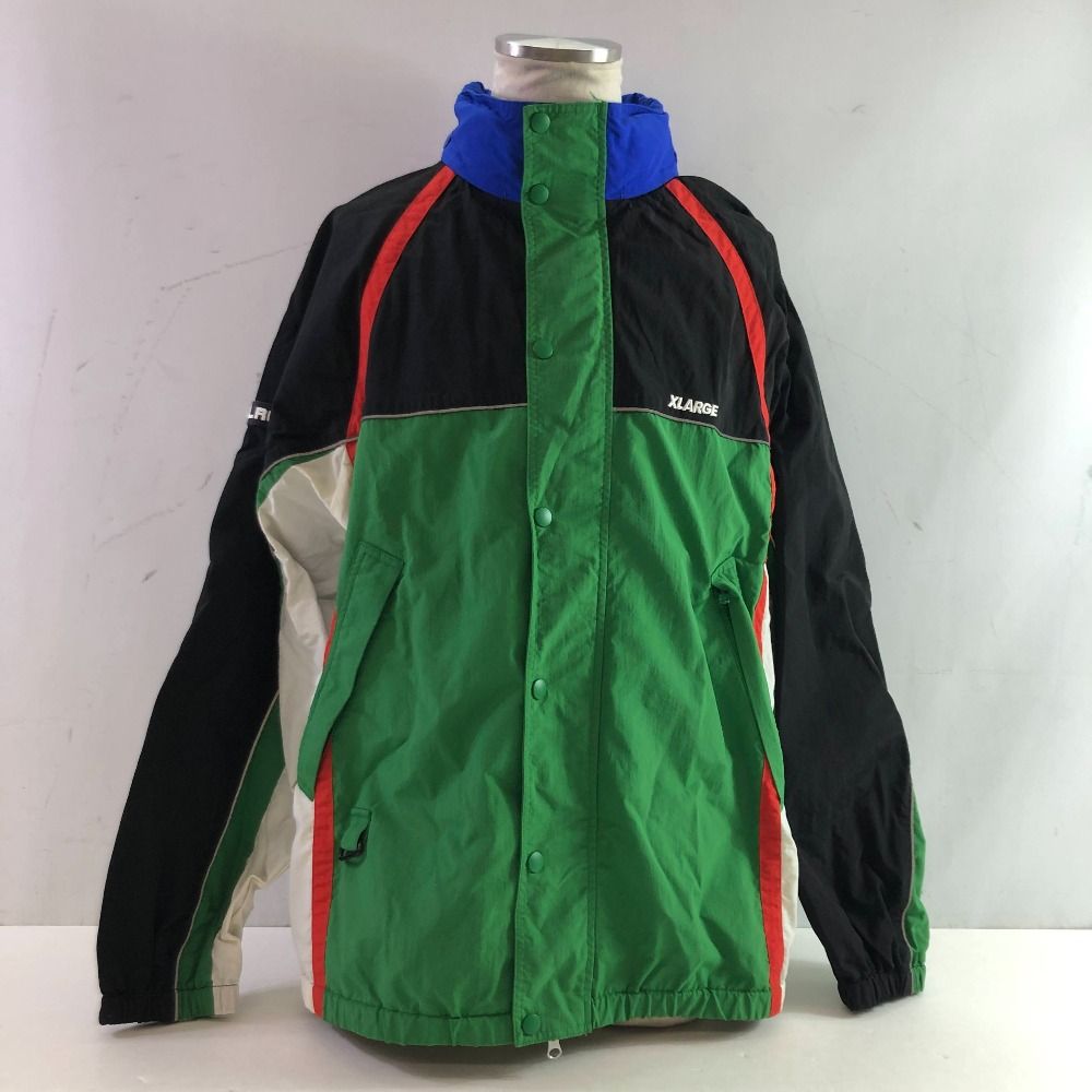 04w5293∞ X-LARGE エクストララージ MULTI PANELED NYLON JACKET ナイロンジャケット 01193511 サイズXL グリーン 八王子店