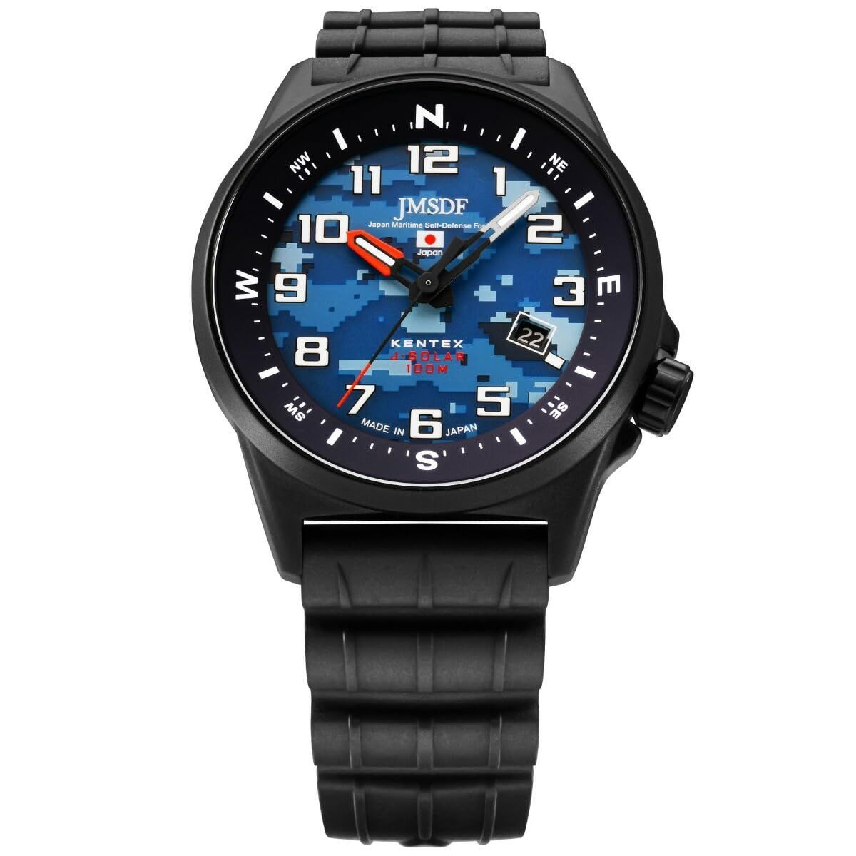 ケンテックス 腕時計 JSDF コンバットソーラー 海軍 S 715 M 18 メンズ ブラック
