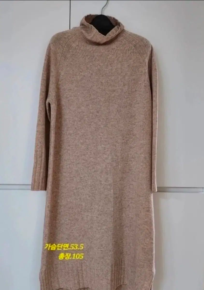 ウール カシミア ニット ロング丈ワンピース66 通常77まで ほぼ