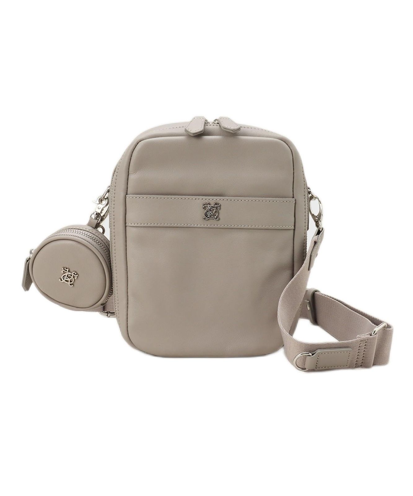 タケオキクチ ソフトレザー ボックスショルダー ベージュ 052 00 ０５２ ００