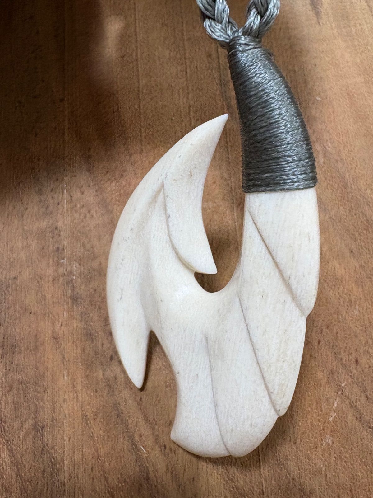 ボーンカービングネックレス(sw83)Lサイズ マッコウ - メルカリ