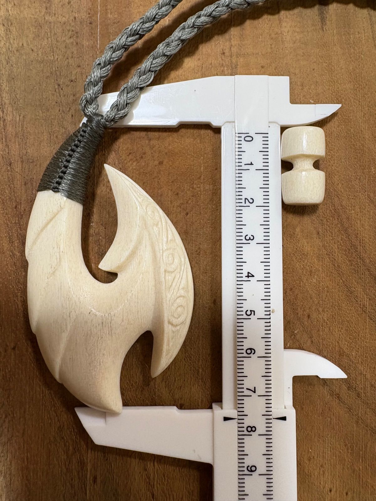 ボーンカービングネックレス(sw83)Lサイズ マッコウ - メルカリ