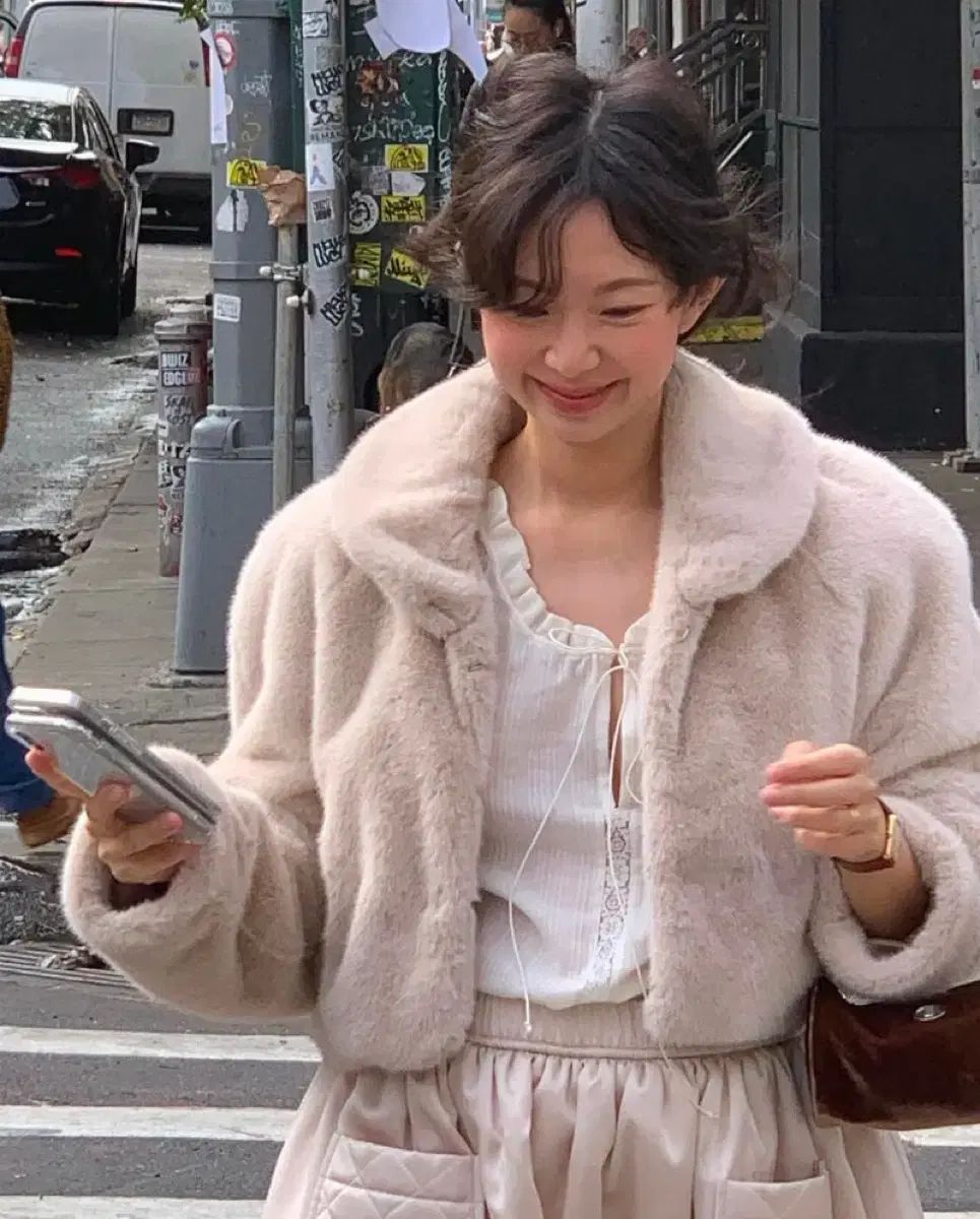 パルベン ファージャケット meret fur jacket_ivory