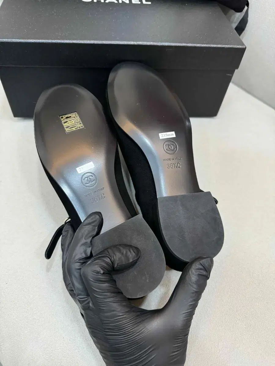 シャネルメリージェーンフラットシューズ靴 36