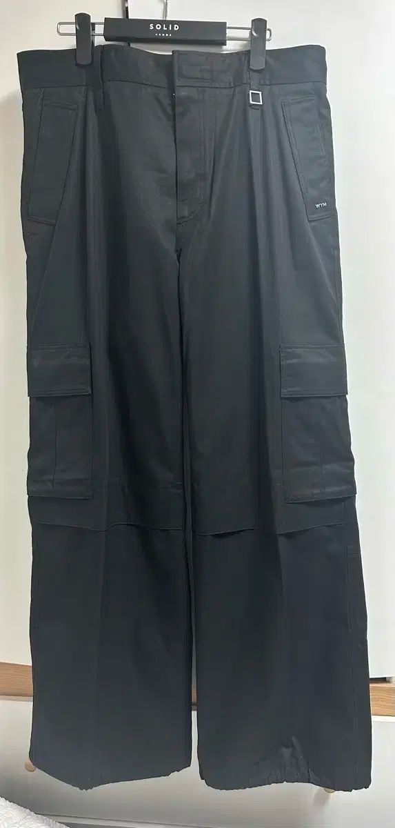 52 ウーヨンミ WOOYOUNGMI 23fw ブラック ワイド カーゴ パンツ
