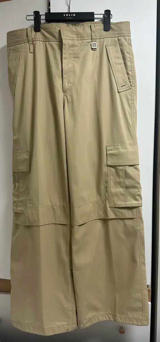 WOOYOUNGMI 23fw ベージュ ワイド カーゴ パンツ