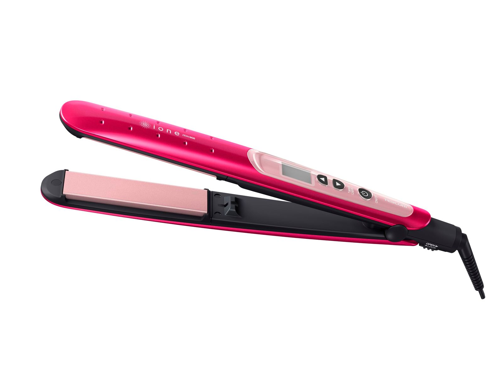 ITH1906-P スパークルピンク マイナスイオン ヘアーアイロン