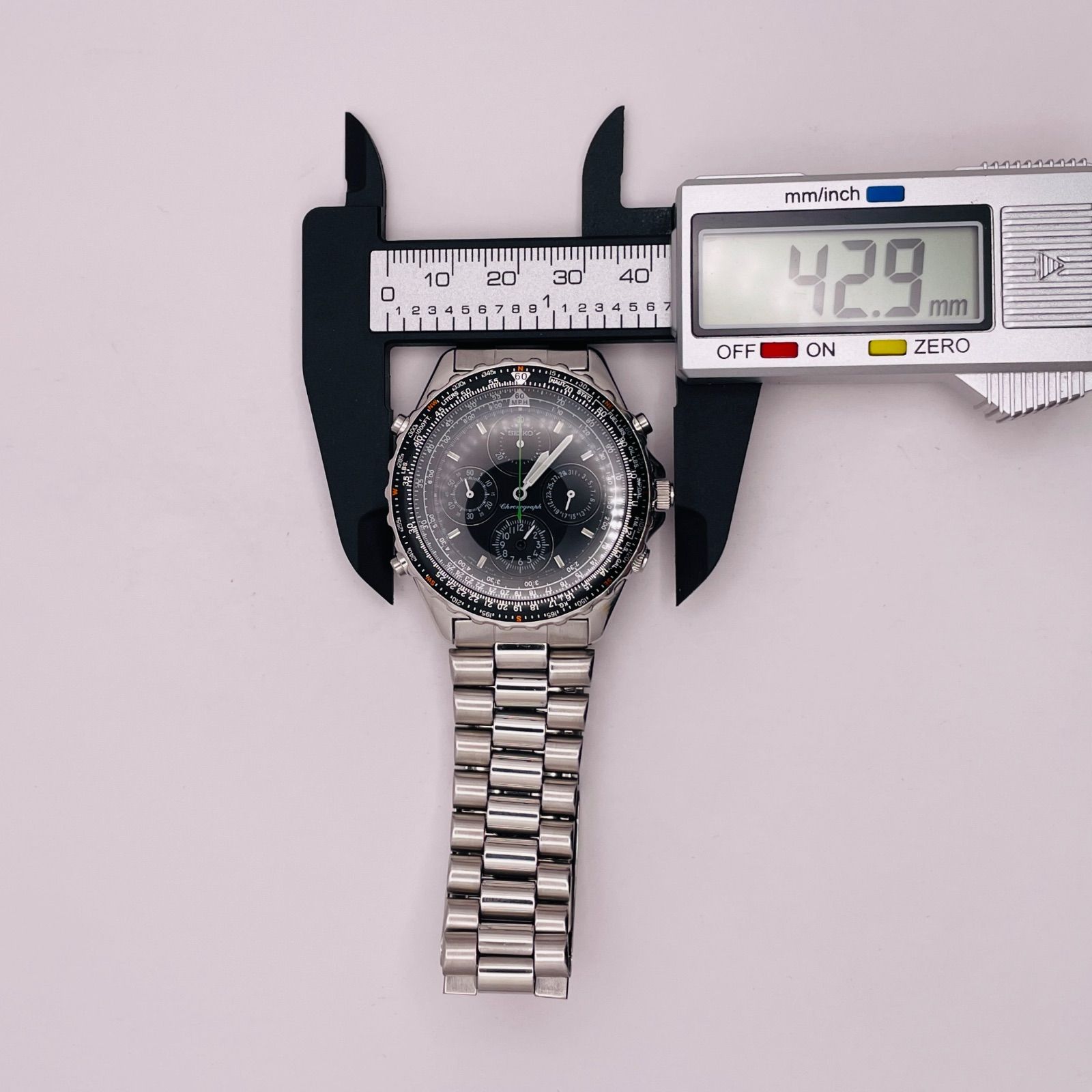 T727）希少！美品 正常稼動 SEIKO セイコー SKY PROFESSIONAL スカイ