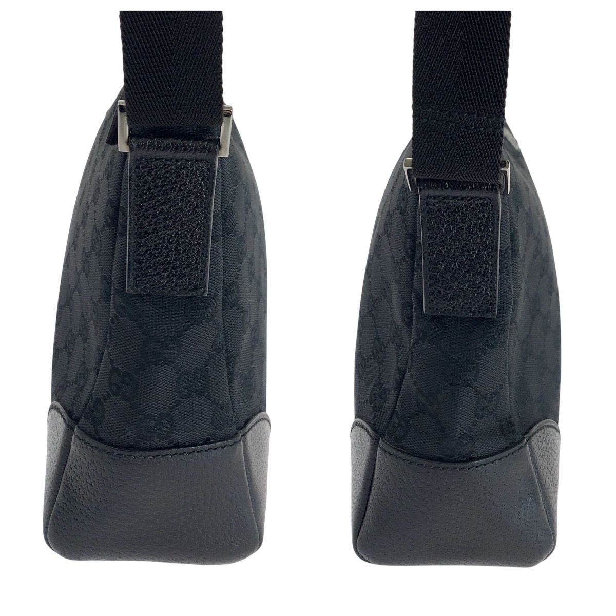美品 GUCCI グッチ ブラック 黒 シルバー金具 GGキャンバス 114273