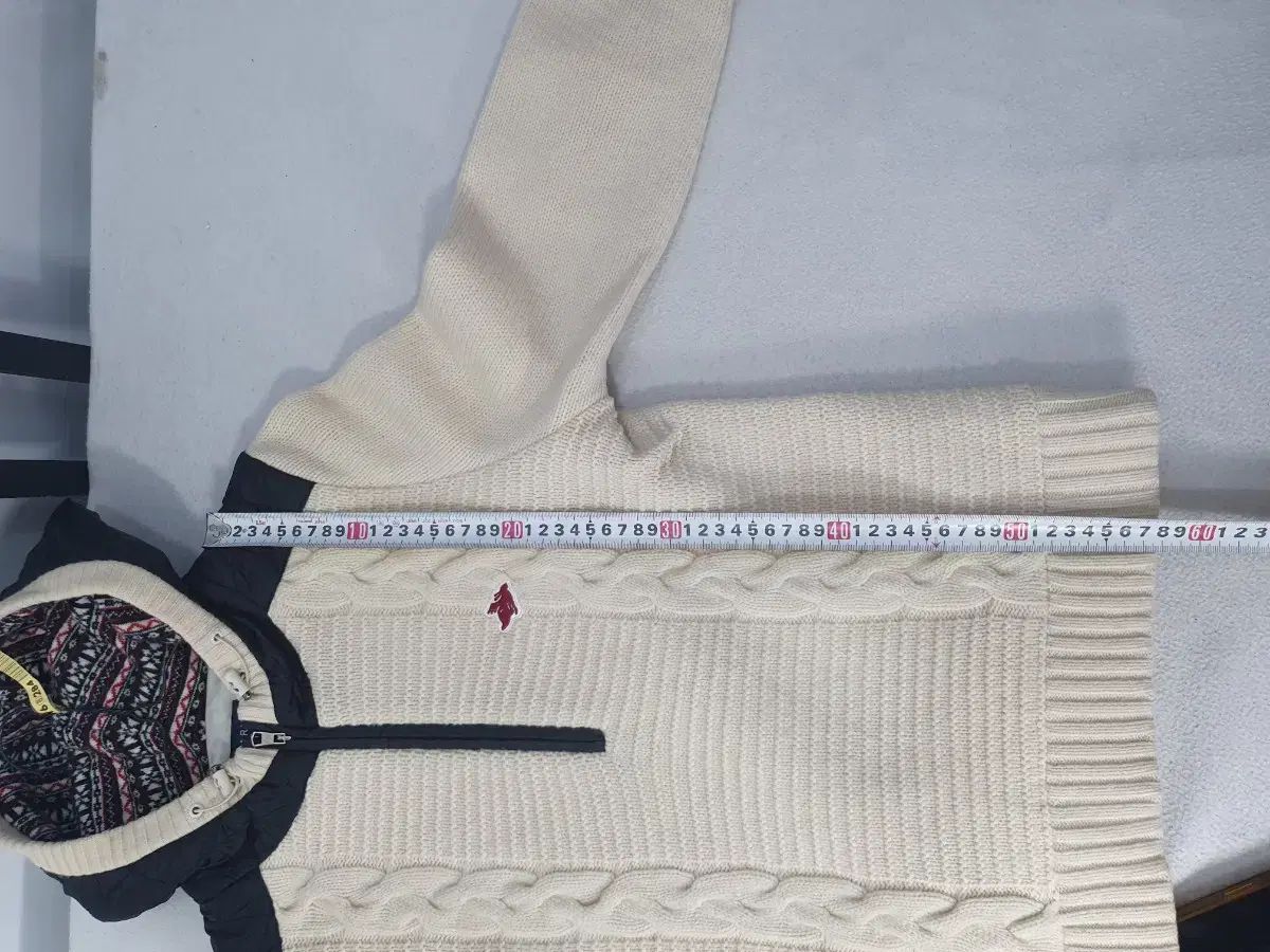  パーリーゲイツ 防風 ウール ケーブル フーディー セーター 1 その他 レディースウェア