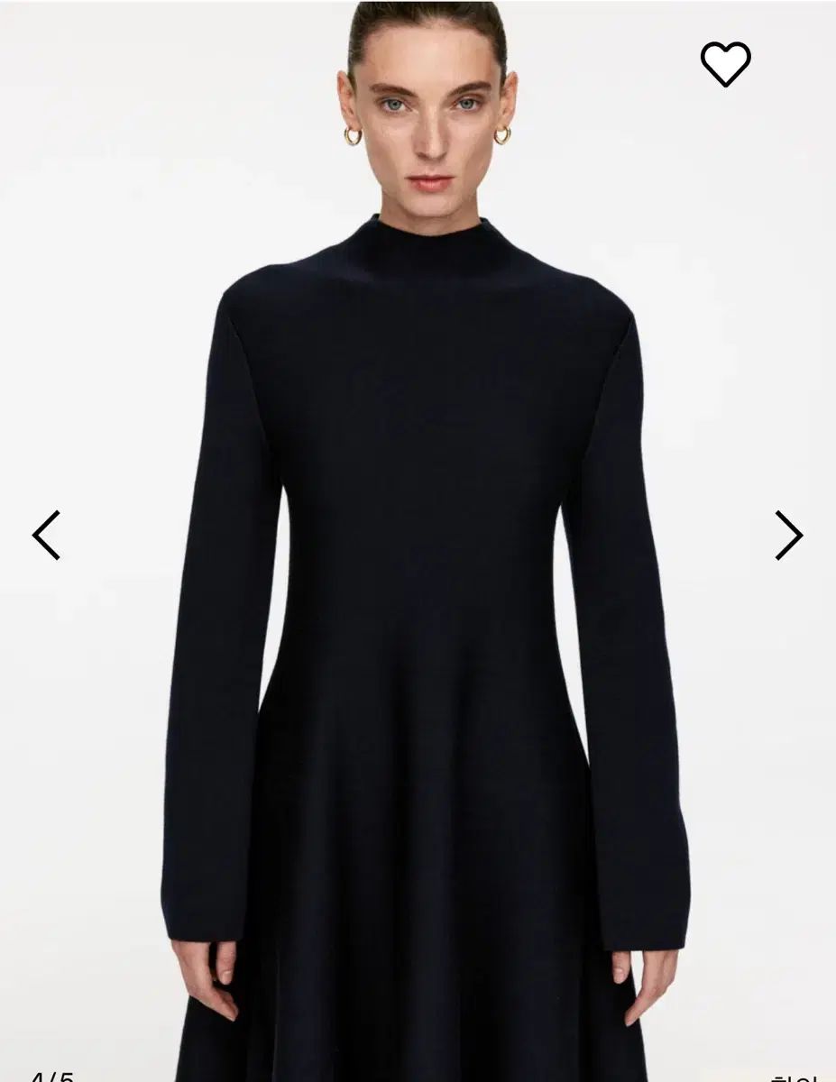  ARKET アーケット ダブルニーニットドレス S ネイビー その他 ワンピース