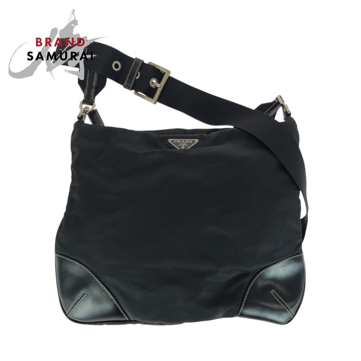 【美品】PRADA プラダ テスート ショルダーバッグ ブラック PRADA プラダ テスートショルダーバッグ