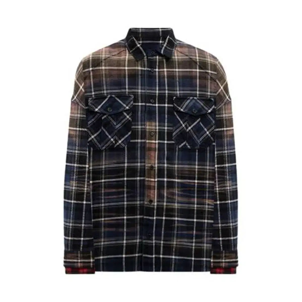 48 ジュンジェイ 24FW 袖 レイヤード シャツ