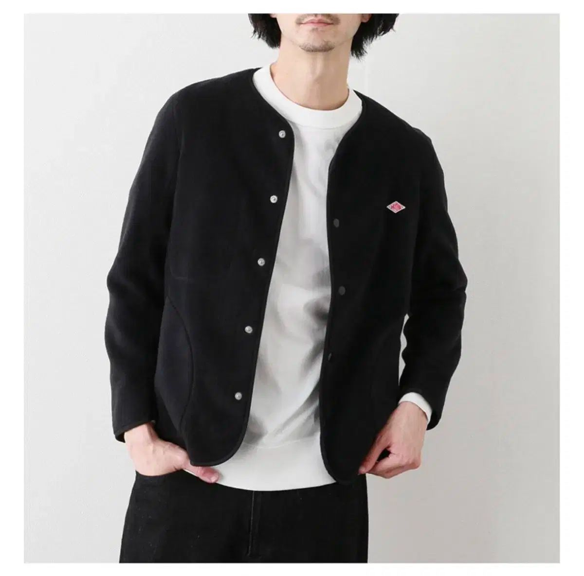 ダントン ブラック ノー ジャケット カーディガン