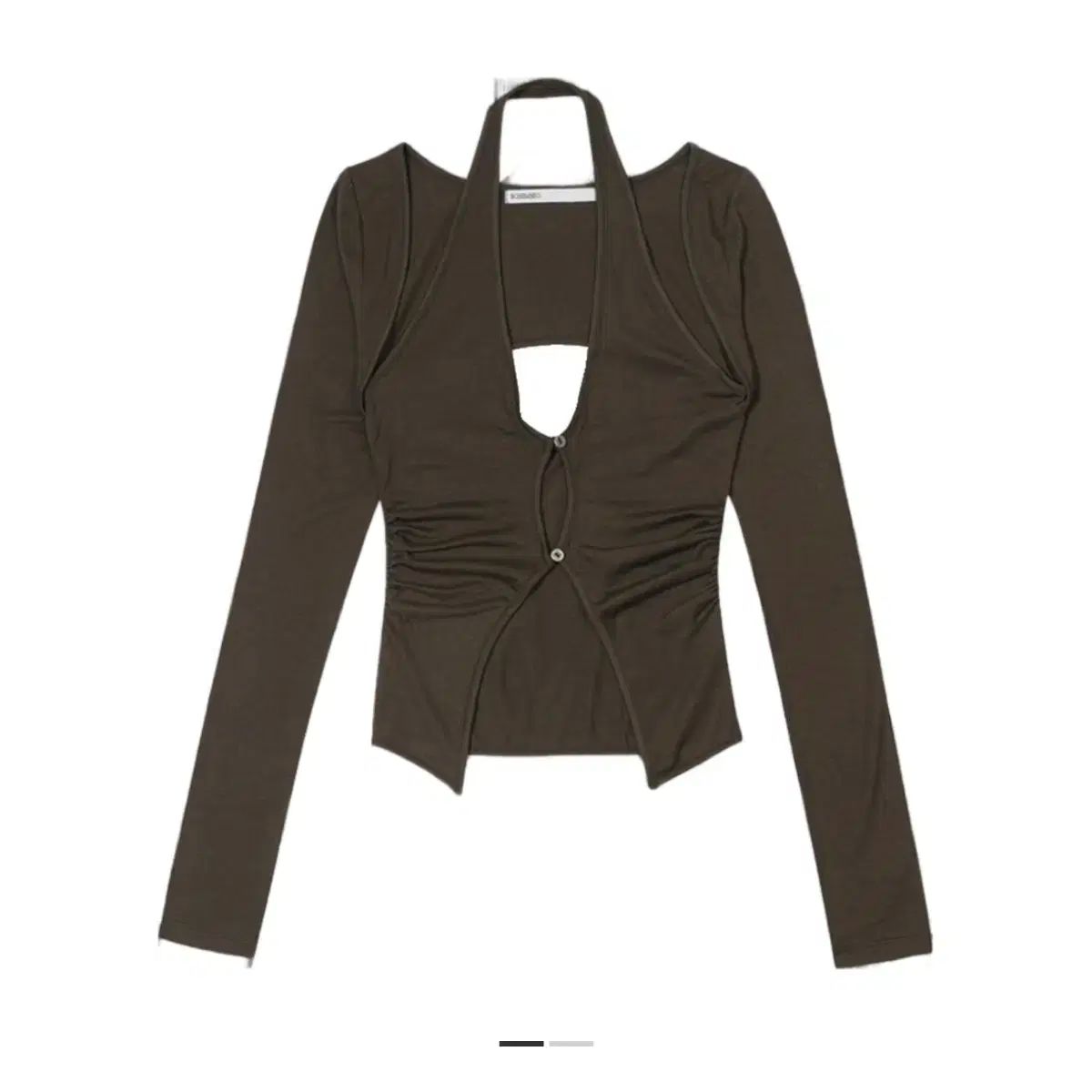 BOHEMSEO ボヘミアンソウル HALTER BOLERO SLEEVE カーキ