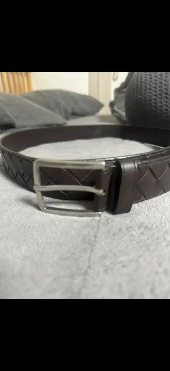 ボッテガ ヴェネタ イントレチャート ベルト ブラウン 110cm 44mm