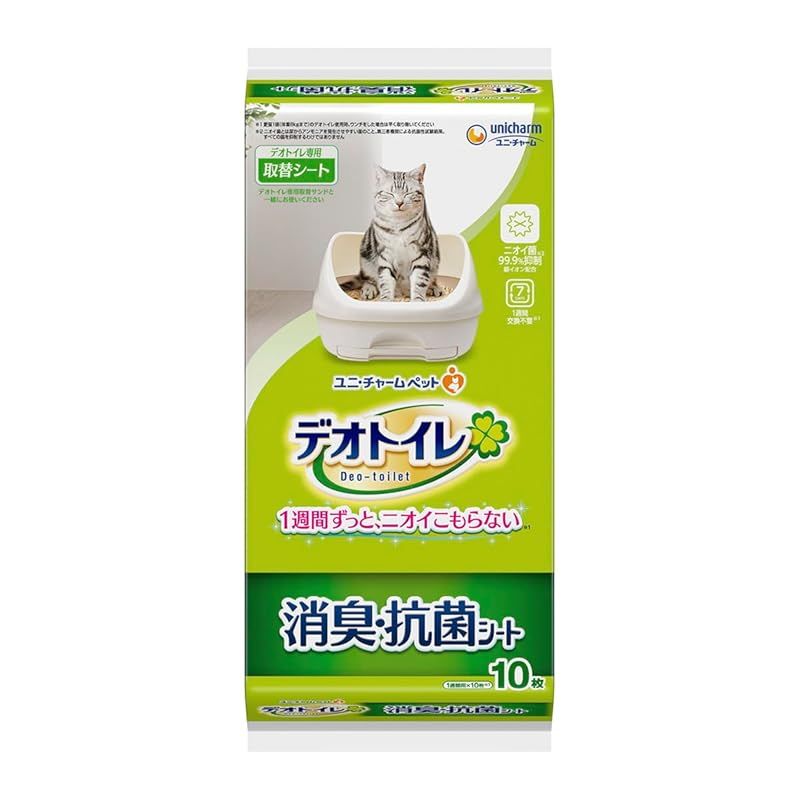 1週間消臭・抗菌デオトイレ取替専用消臭シート10枚×4袋 0 住宅設備 1週間消臭・抗菌デオトイレ取替専用消臭シート10枚