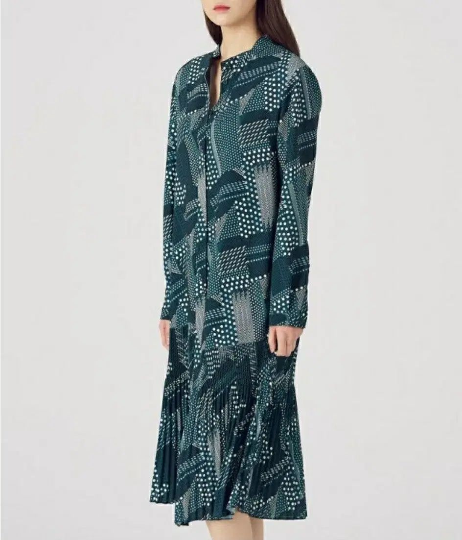  新 KUHO クホ パータン プリーツ ONE PIECE 55 サイズ 長袖 七分袖 その他