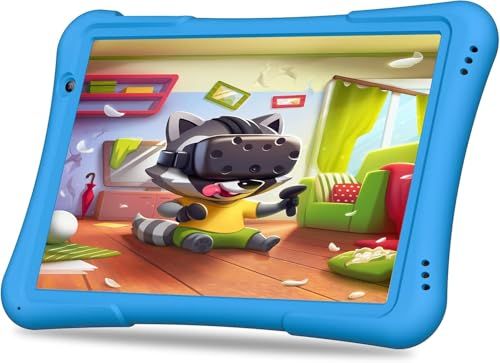 PRITOM プリトム 10インチ キッズタブレット 子ども用 GMS認証 Youtube Kids-Google space Android14 32GB ROM 大画面 IPSディスプレイ Bluetooth 6000mAh ブルー