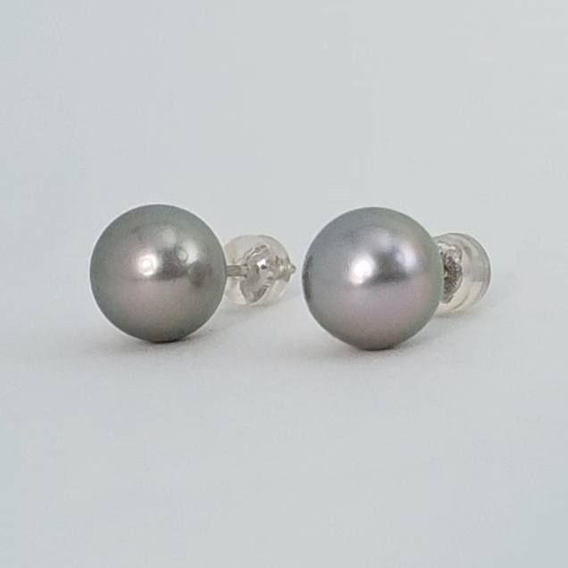 PT900 シルバーブラック南洋パールネックレス