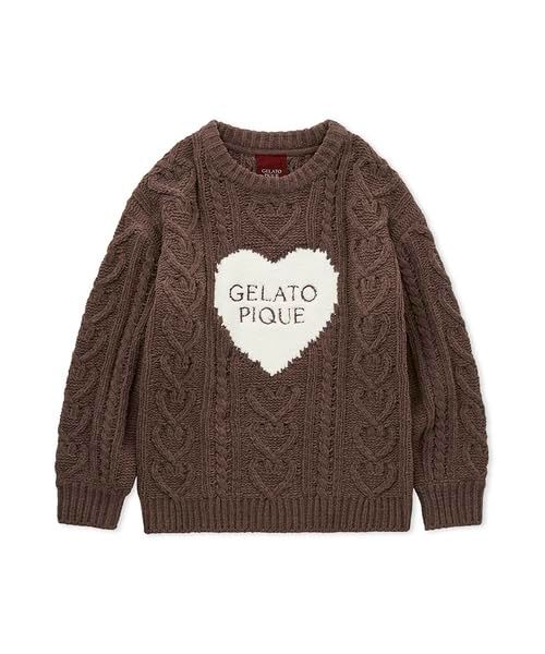 ジェラート ピケ Valentine ハートアランプルオーバーPWNT251071レディースp