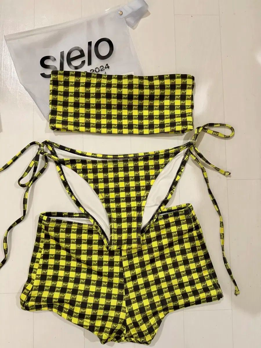 s e o CHECK ボード ビキニ ハーフパンツ 水着 3種 セット