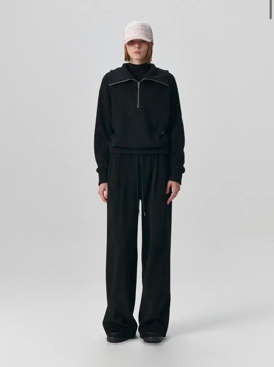 wコンセプト シティーブリーズ ツーウェイ コーデュロイ Vending Machine Ver. ワイド パンツ ブラック