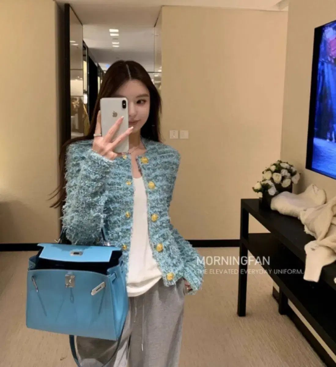 ドゥメリ ゴールド カーディガン ジャケット ブリスミン ロゼドゥユ ブティックユ ユズ ジェイ쁨