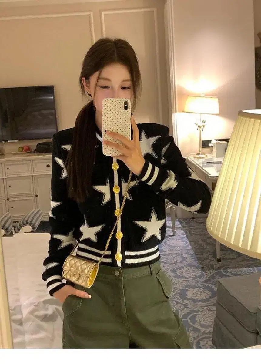 ブリスミン 肩パッド 星 カーディガン ドゥメリ ロゼ ドゥユー ブティックユー ユーズ