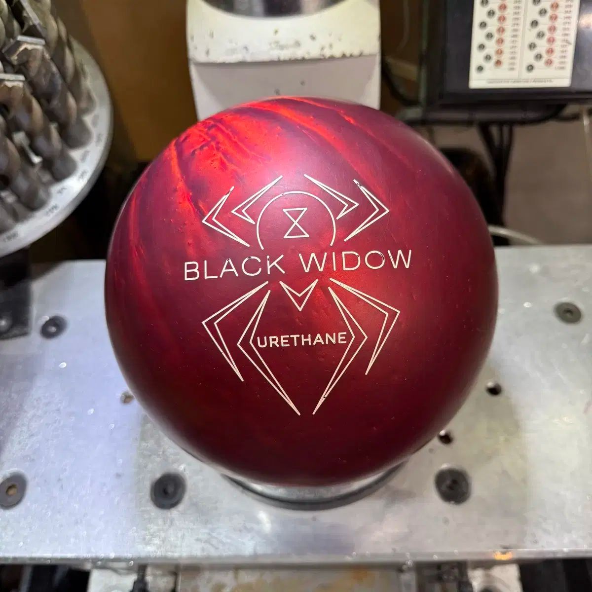 ジコウビ イベント HAMMER ハンマー - black widow ブラックウィドウ ウレタン レッド 15パウンド 公式球