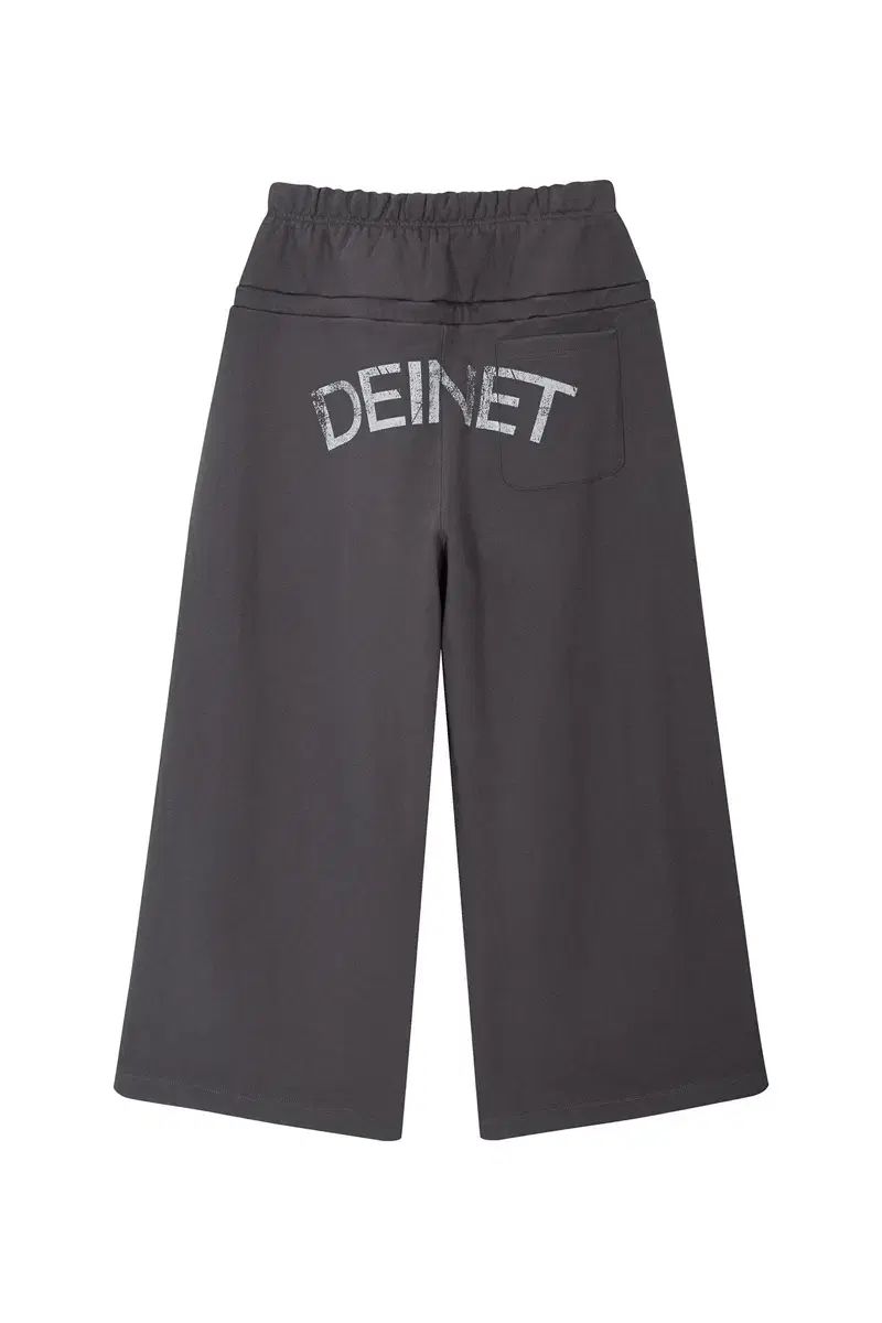 DEINET ダイニット バッグ ロゴ スウェット パンツ IN チャコール