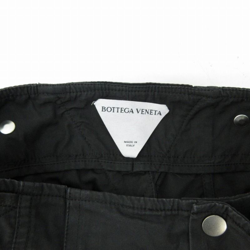 ボッテガヴェネタ BOTTEGA VENETA 23SS ワークパンツ アジャスター 黒  