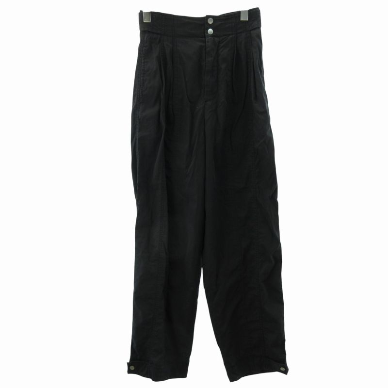 ボッテガヴェネタ BOTTEGA VENETA 23SS ワークパンツ アジャスター 黒 ブラック 42 約M 679434 VA5Y0