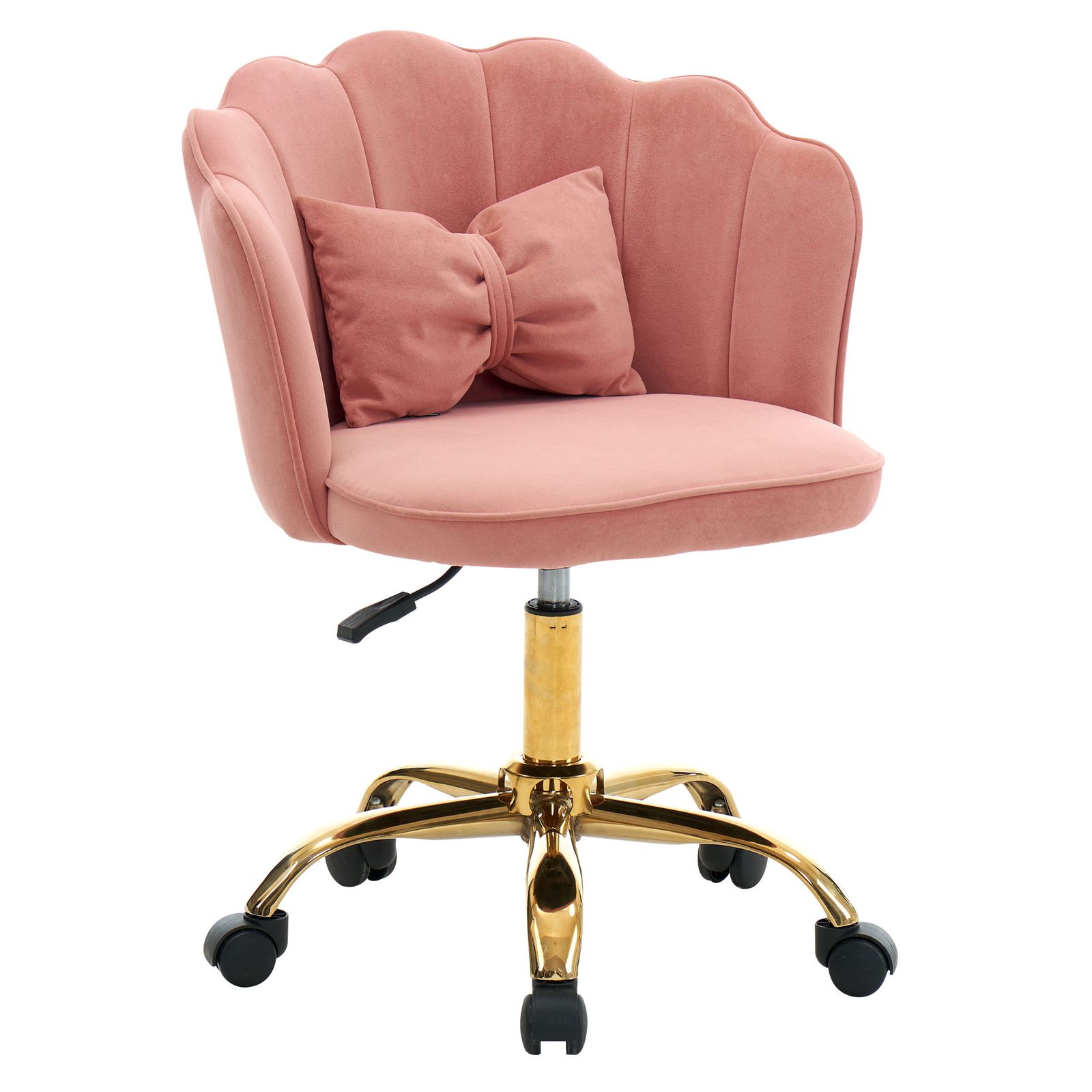 ピンク デスクチェア チェア 椅子 オフィスチェア いす イス おしゃれ かわいい 回転 昇降 肘あり 背もたれあり リビング レトロ モダン 北欧 シンプル