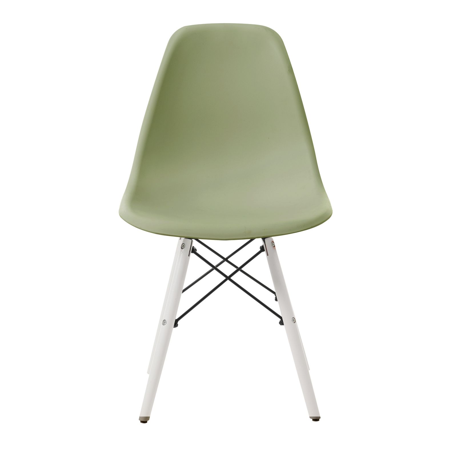 4脚 アボカドグリーン座面＆ホワイト脚 イームズチェア リプロダクト ダイニングチェア ダイニングチェアー DSW eames イームズ チェアー イームズ椅子 チェア イームズチェアー 木脚 椅子
