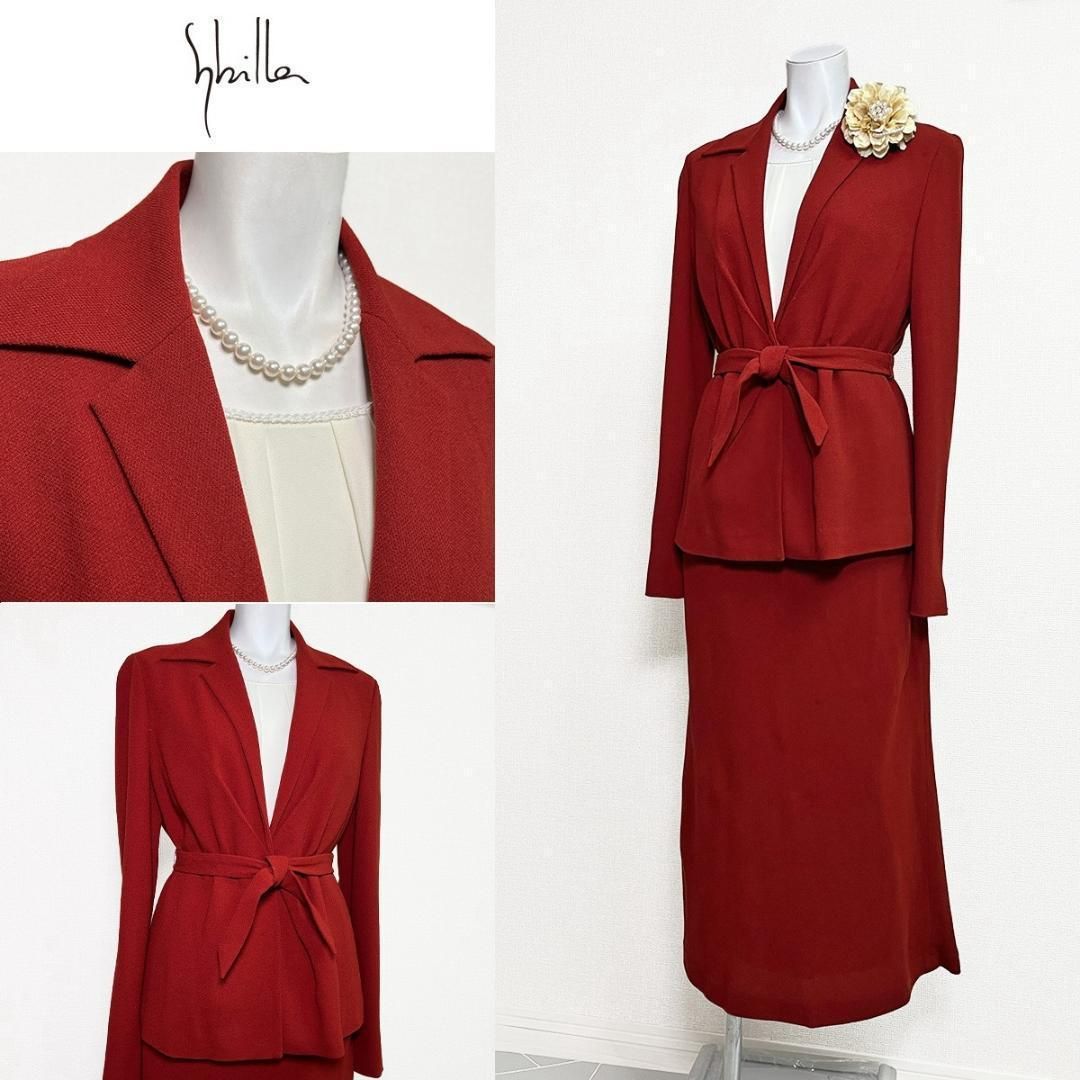 当日発送 シビラ セレモニー 赤 小さめのl ロング