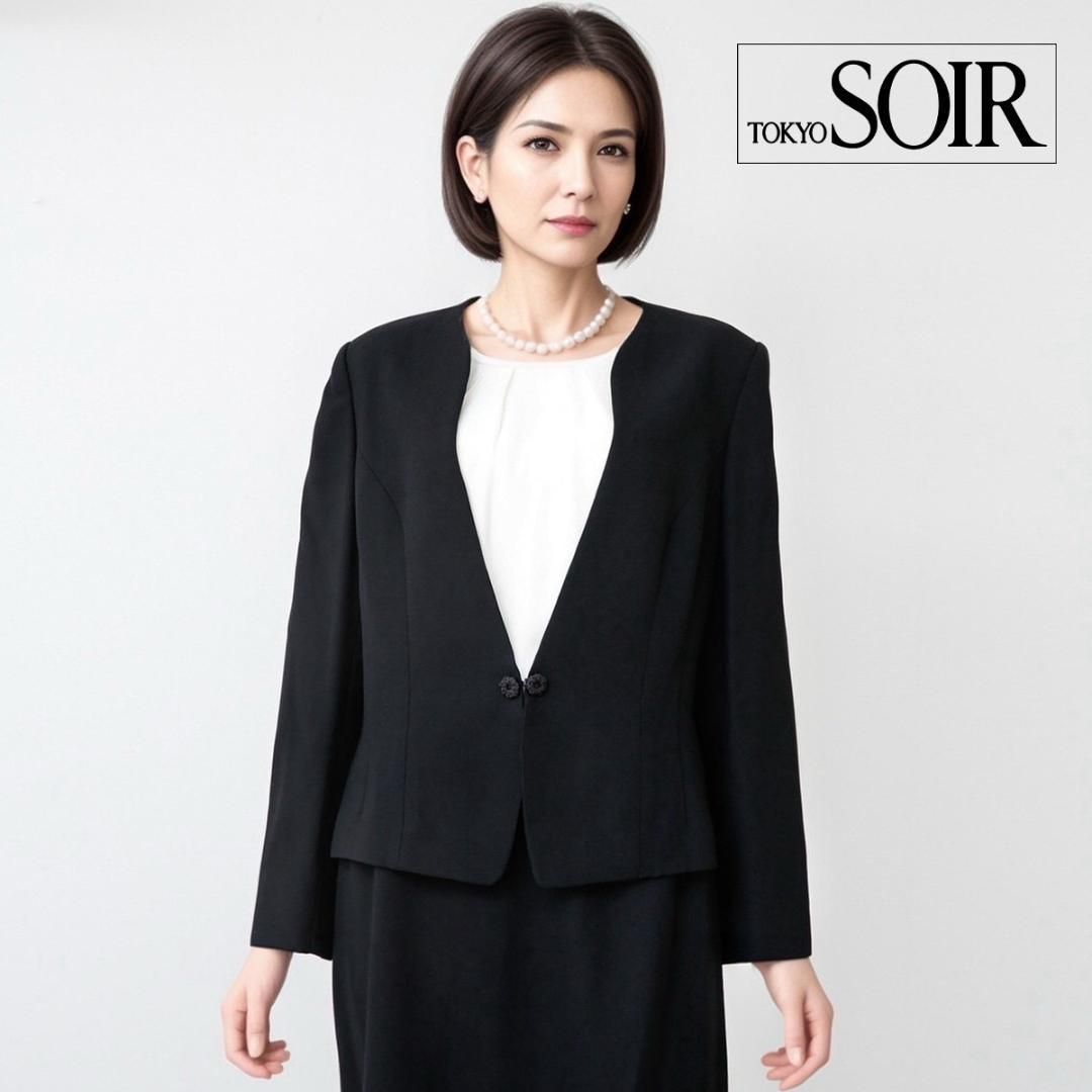 当日発送 東京ソワール ソワールぺルル 礼服 13号 フリル付け襟