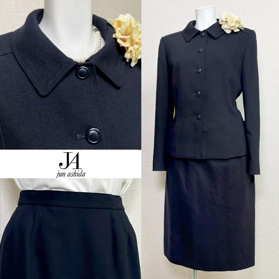 ◯ ミスアシダ 喪服礼服 カシミア混 スッキリシルエット