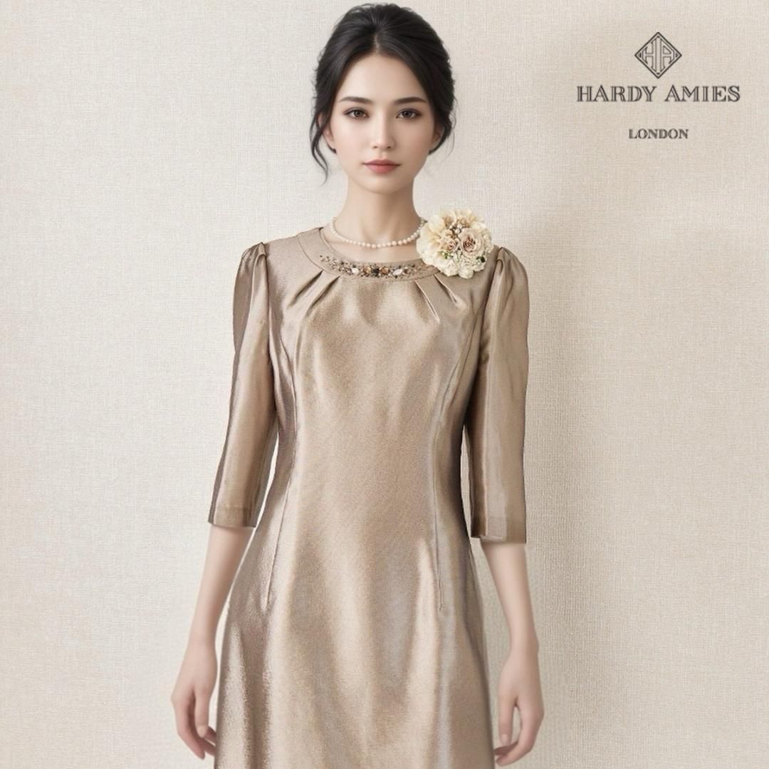 当日発送 ハーディエイミス セレモニー 9号 ベージュ 上品な光沢