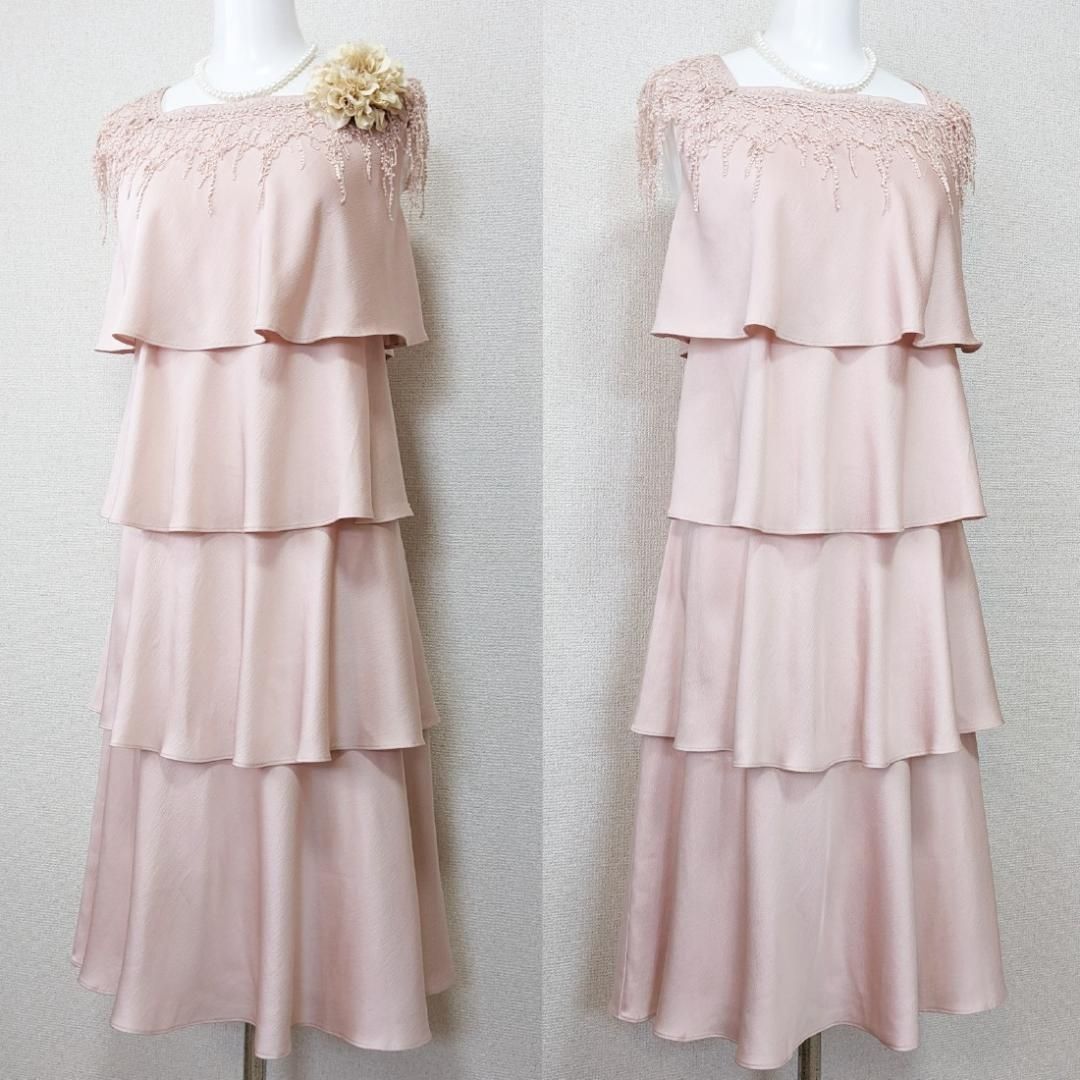 当日発送 マリココウガ 東京ソワール ノースリーブ ワンピース