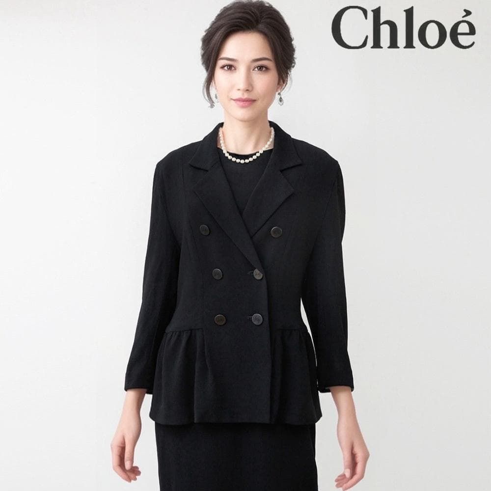 当日発送 クロエ 東京イギン 礼服 9号 黒 優雅で軽やかな着心地