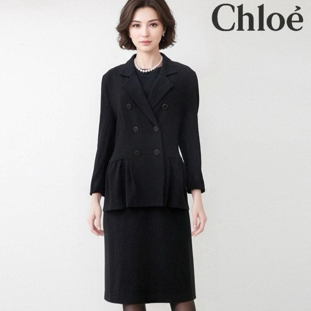 当日発送 クロエ 東京イギン 礼服 9号 黒 優雅で軽やかな着心地