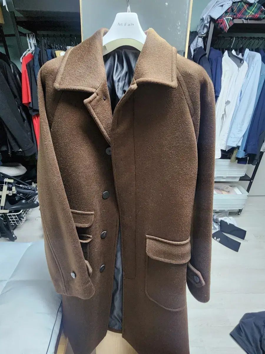 Art if acts ブラウン バルマカーンコート L
