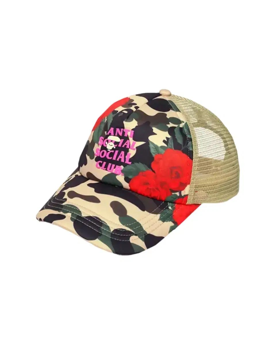 アベイシングエイプ アンチソーシャルクラブ メッシュキャップ タン