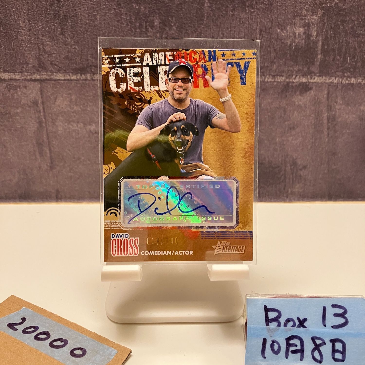 2011 Topps David Cross 018 100 直筆サインカード American Heritage Collection カード