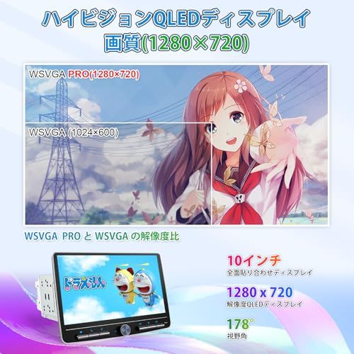 ディスプレイオーディオ 10インチ 2din Andriodカーナビ 8コア 4G 64G カーオーディオレシーバー ワイヤレスCarPlay＆Android Auto 無線アンドロイドオートナビ ミラーリング 車でYoutubeを見 60bbce6e WWW_OPDRERGINERDOGAN_COM