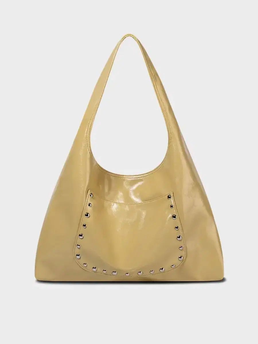 記号 スタッズ ポポ バッグ イェロー